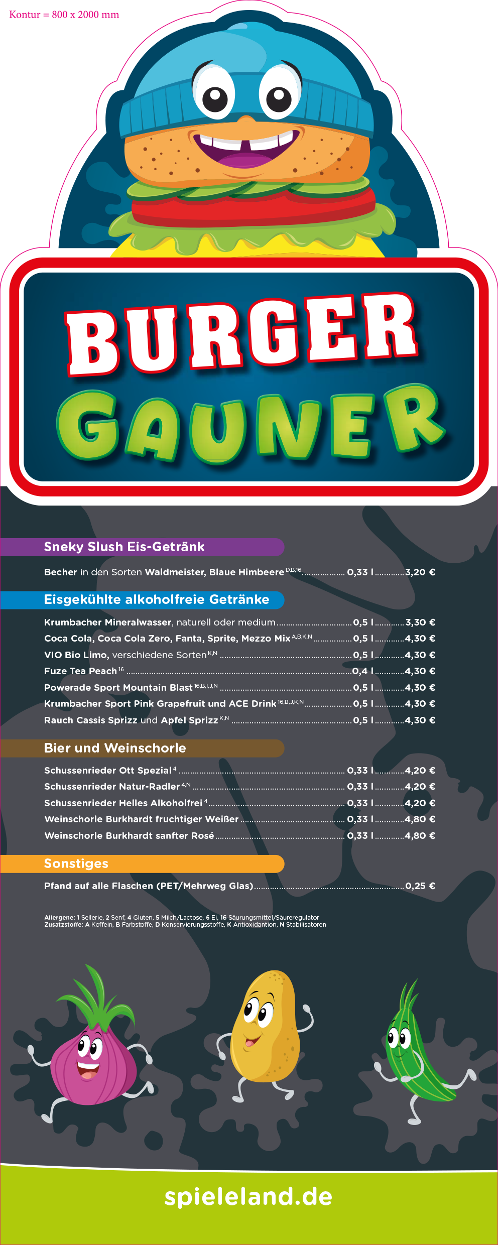 Schild, Aludibond, Direktdruck, konturgeschnitten